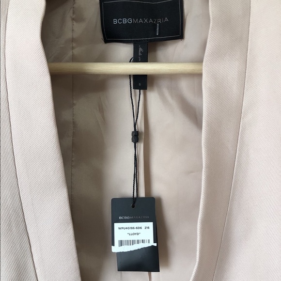 BCBG Lloyd Asymmetrical Open Front Blazer NWT Sz S - Picture 4 of 10